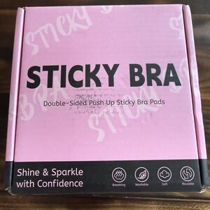 Double Sided Sticky Bra Pads Push Up Adhesive Insert Enhancers Reusable NIB